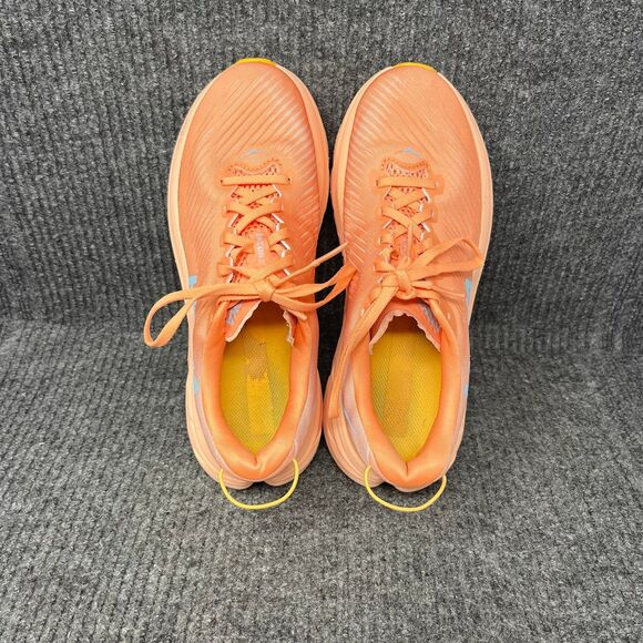 Hoka One One Rincon 3 Shell Coral Orange Athletic Running Shoes Women’s 8 B - Picture 7 of 8